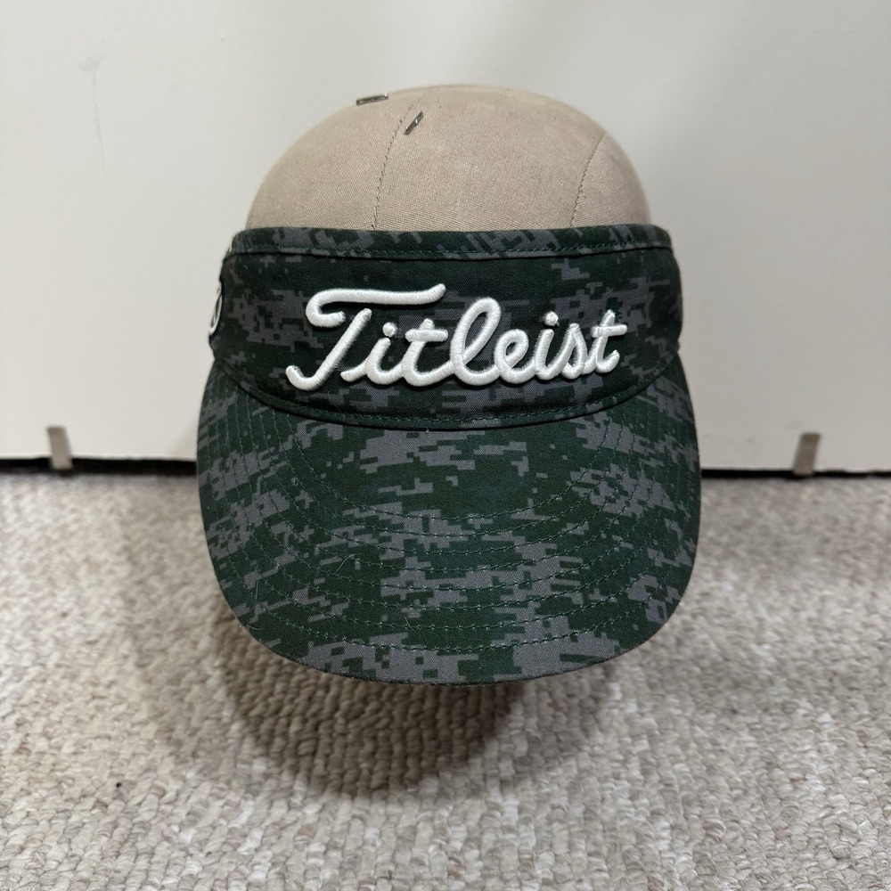 Scotty Cameron Design Golf Visor Green Camo New Era Titleist Circle T - Rare